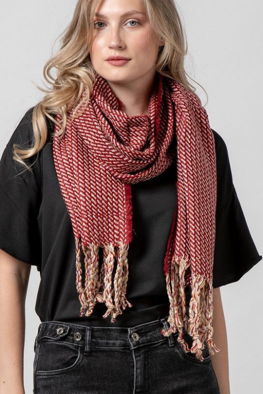 Picture of Printed textured scarf