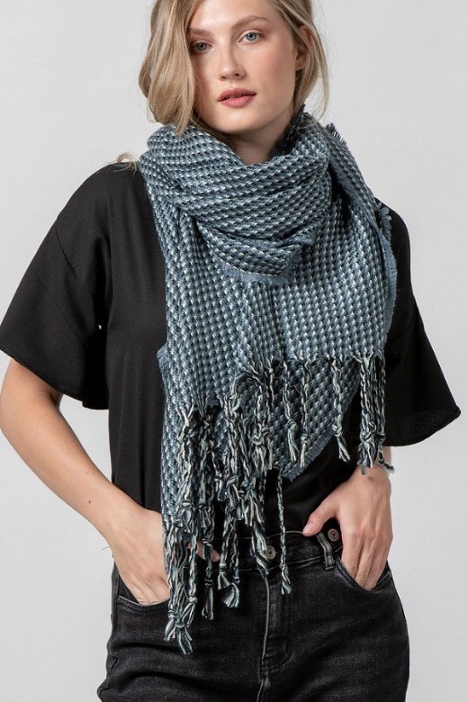 Picture of Printed textured scarf