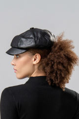 Εικόνα της Καπέλο leather look