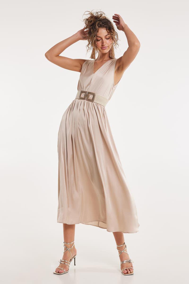 Picture of Maxi satin dress