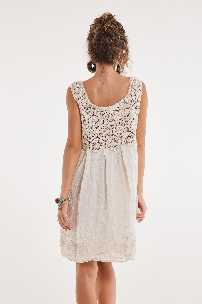 Picture of Knitted broderie dress