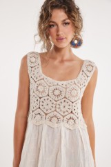 Picture of Knitted broderie dress