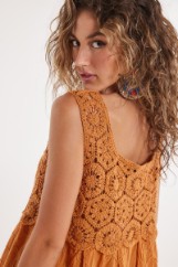 Picture of Knitted broderie dress