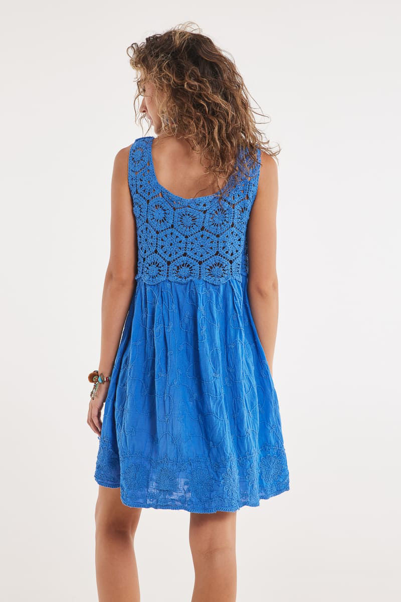 Picture of Knitted broderie dress