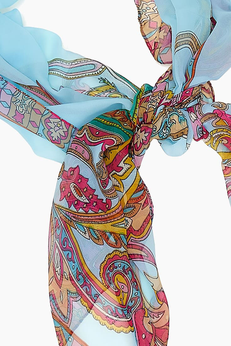 Picture of Printed chiffon scarf