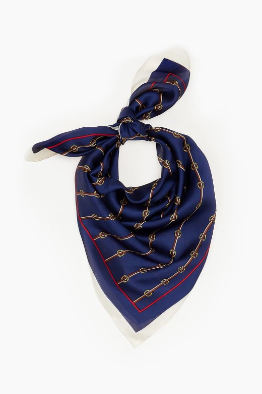 Picture of Printed satin scarf