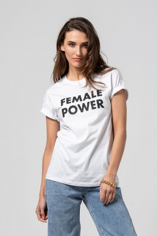 Εικόνα της T-shirt oversized FEMALE POWER