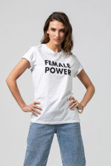 Εικόνα της T-shirt oversized FEMALE POWER
