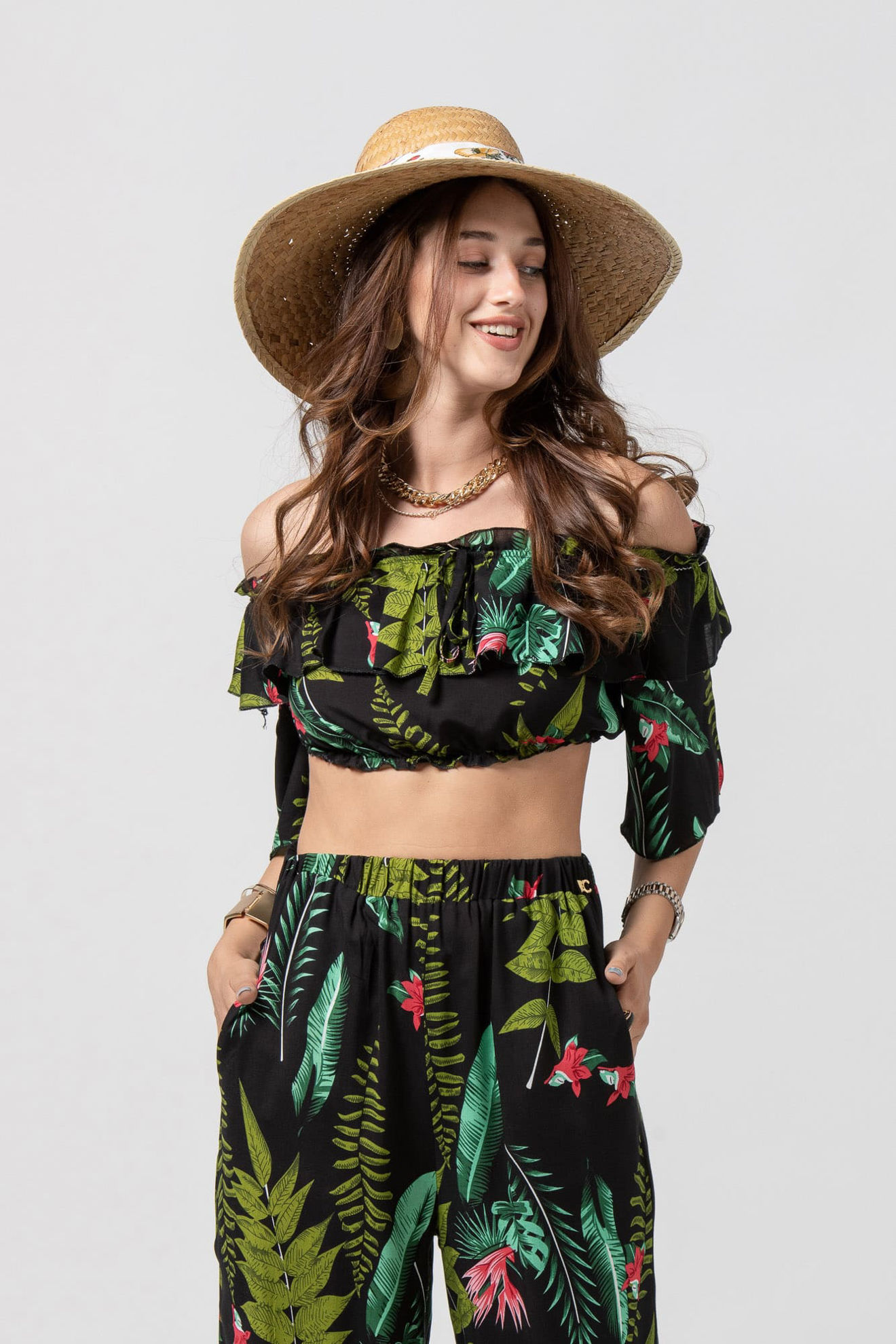 Εικόνα της Crop top tropical