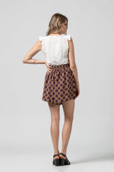 Picture of High-waisted africa print shorts