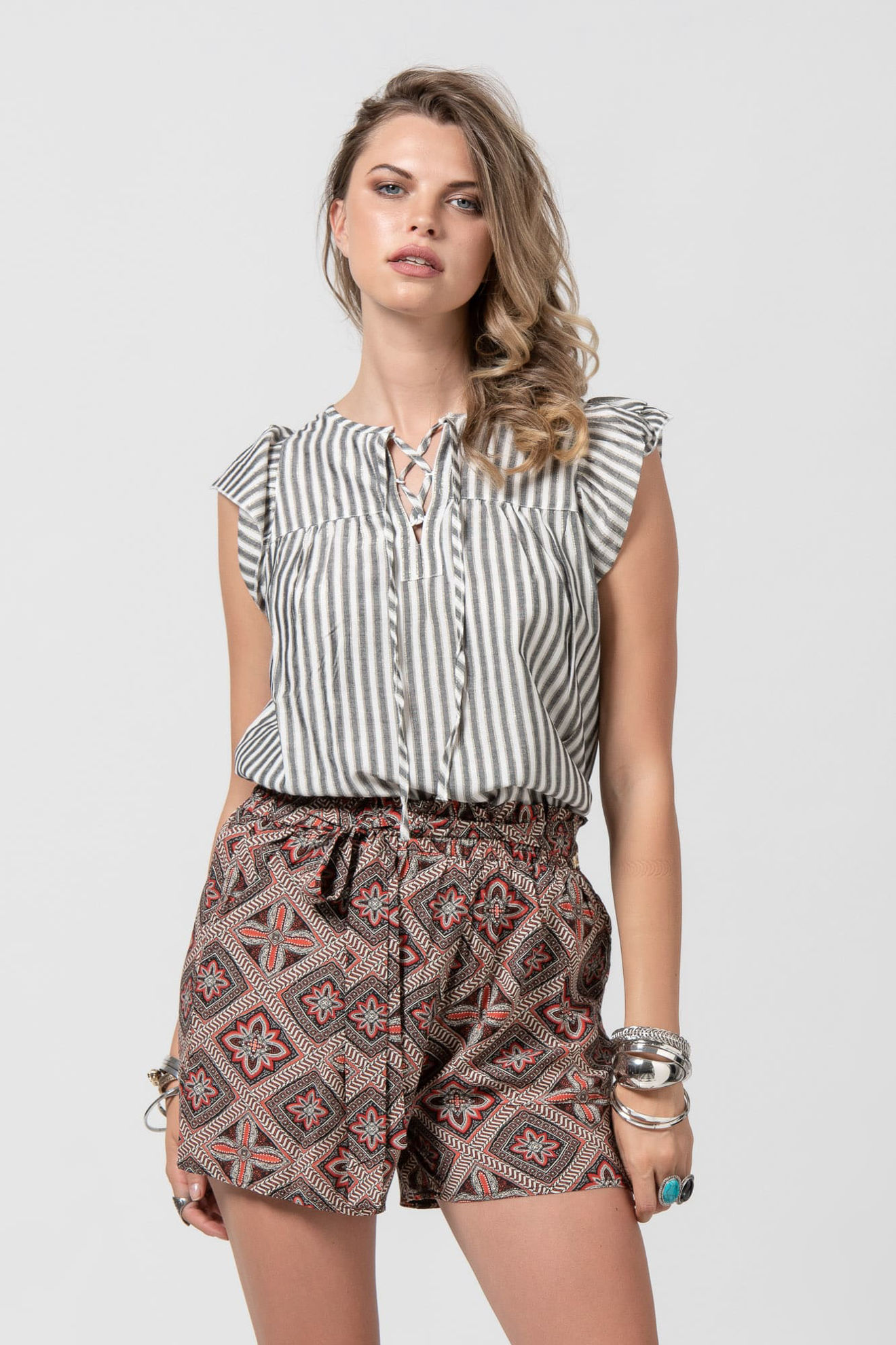 Picture of Ethnic print shorts