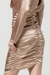 Εικόνα της Φόρεμα σατέν σούρες limited edition