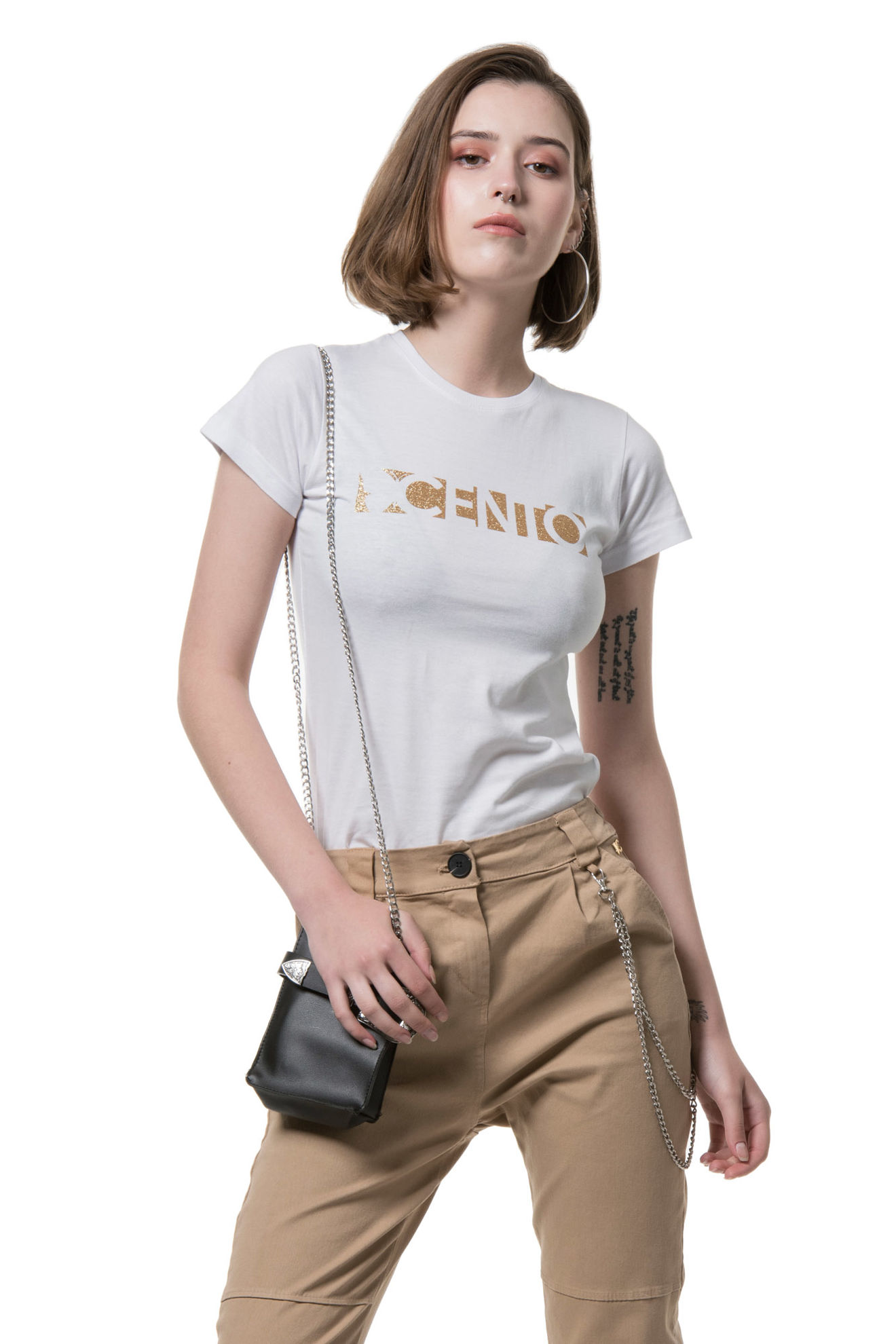 Εικόνα της T-shirt glitter statement CENTO