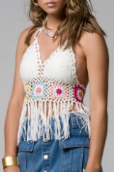 Picture of Top crochet with fringes