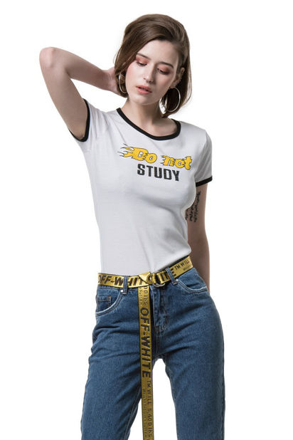 Εικόνα της T-shirt ribbed DO NOT STUDY