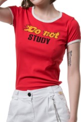 Εικόνα της T-shirt ribbed DO NOT STUDY