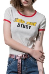 Εικόνα της T-shirt ribbed DO NOT STUDY