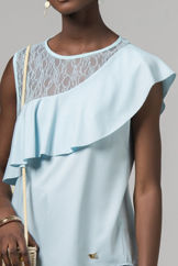 Picture of Ruffled lace blouse
