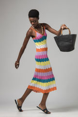 Picture of Bodycon midi colorful dress