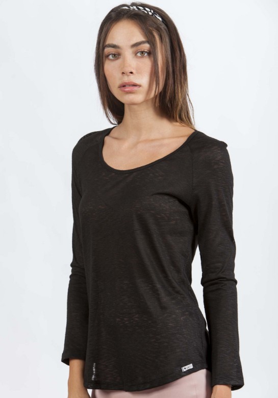 Picture of Crew neck wide blouse