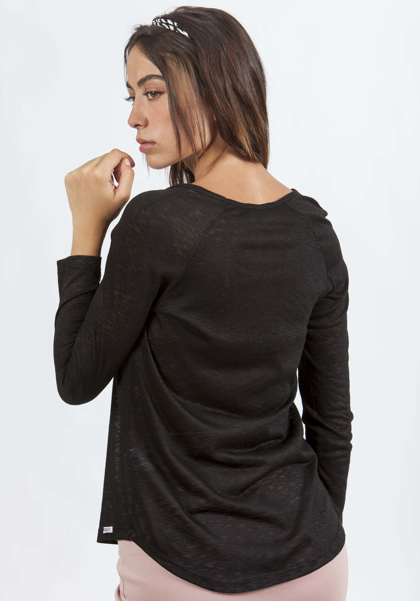 Picture of Crew neck wide blouse