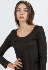 Picture of Crew neck wide blouse