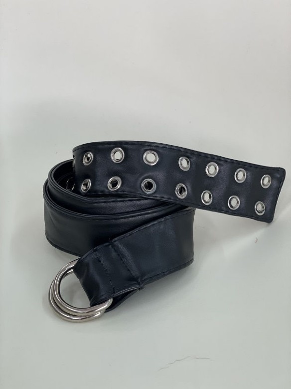 Picture of Leather look belt with studs