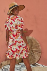 Picture of Lurex floral dress