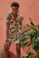 Εικόνα της Φόρεμα floral lurex με βολάν