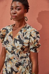 Picture of Lurex floral dress