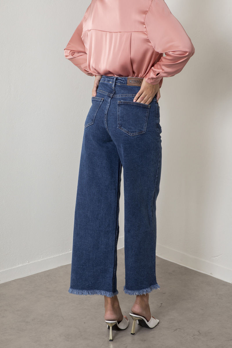 Picture of Denim wide leg pants