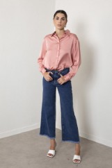 Εικόνα της Denim παντελόνι wide leg