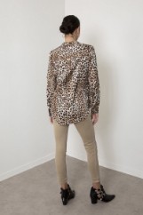 Picture of Satin animal print shirt