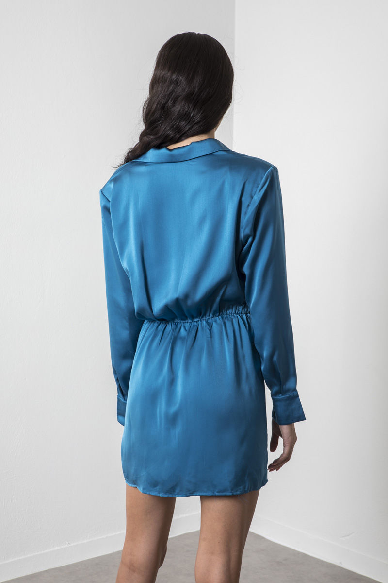 Picture of Wrap satin dress