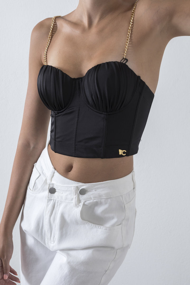 Εικόνα της Crop top με αλυσίδα