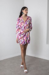 Picture of Printed wrap dress