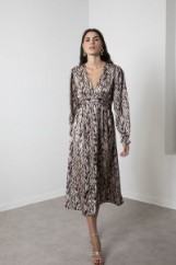 Picture of Printed maxi dress with waistband