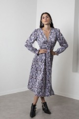 Picture of Printed maxi dress with waistband