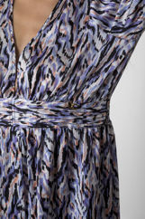 Εικόνα της Φόρεμα maxi εμπριμέ με λάστιχο