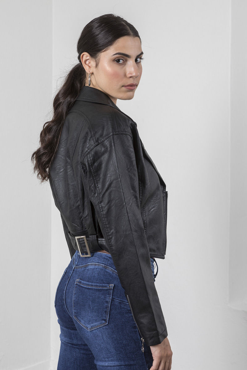 Picture of Cropped biker jacket