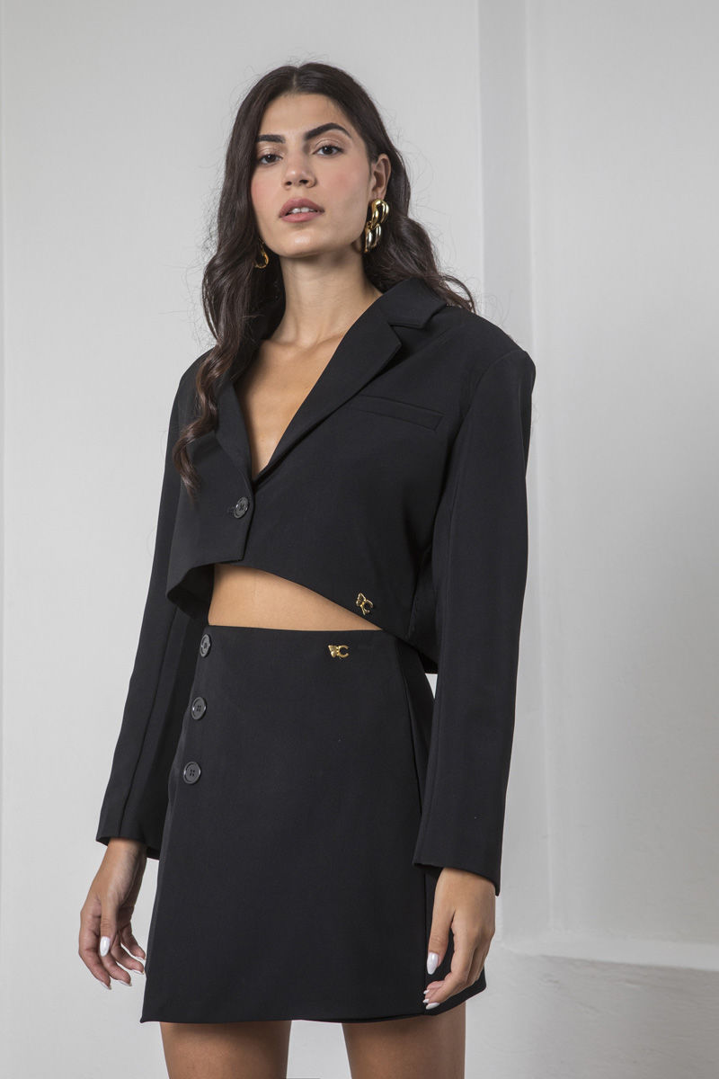 Εικόνα της Blazer cropped με κούμπωμα