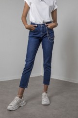 Picture of Denim pants with chain