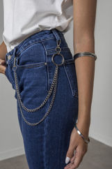 Picture of Denim pants with chain
