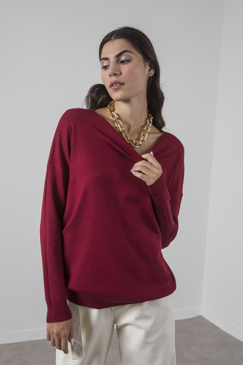 Picture of Oversized knitted blouse