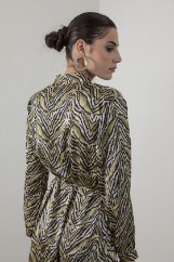 Picture of Maxi animal print shirt dress