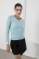 Picture of Ribbed V neckline sweater