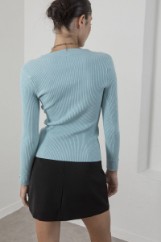 Picture of Ribbed V neckline sweater