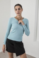 Picture of Ribbed V neckline sweater