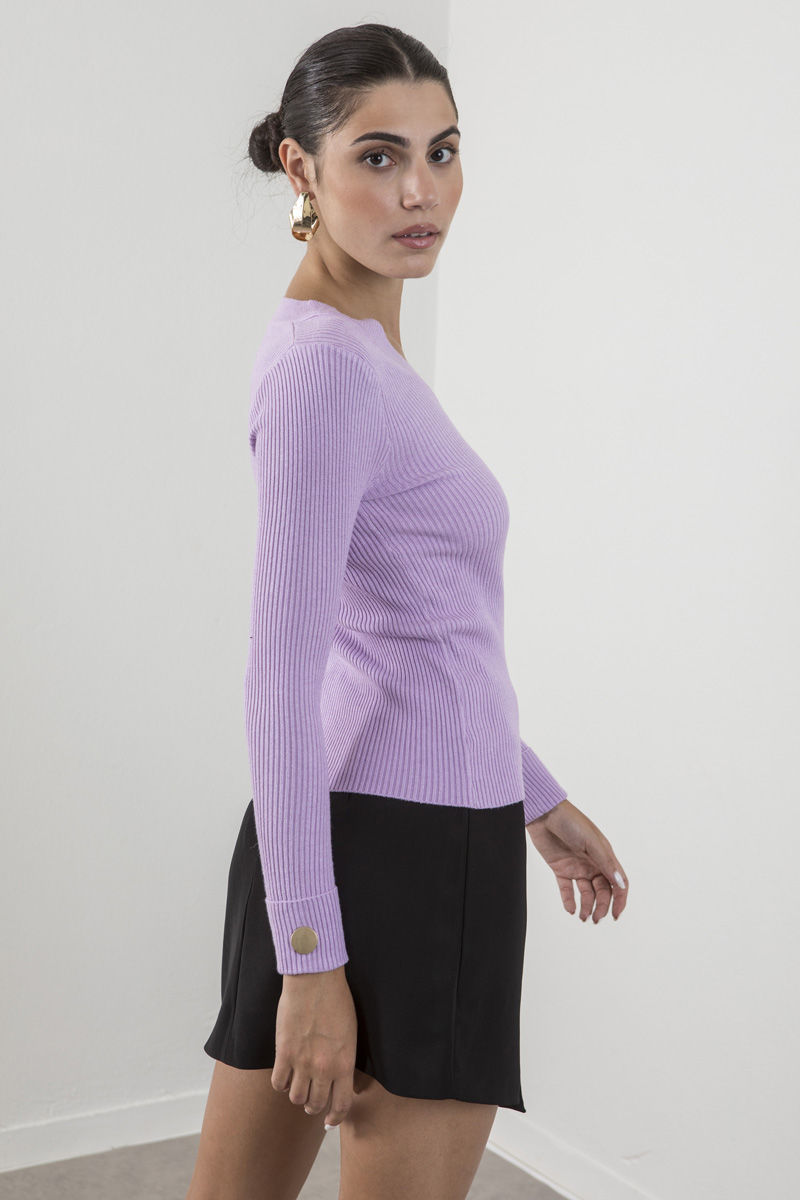 Picture of Ribbed V neckline sweater