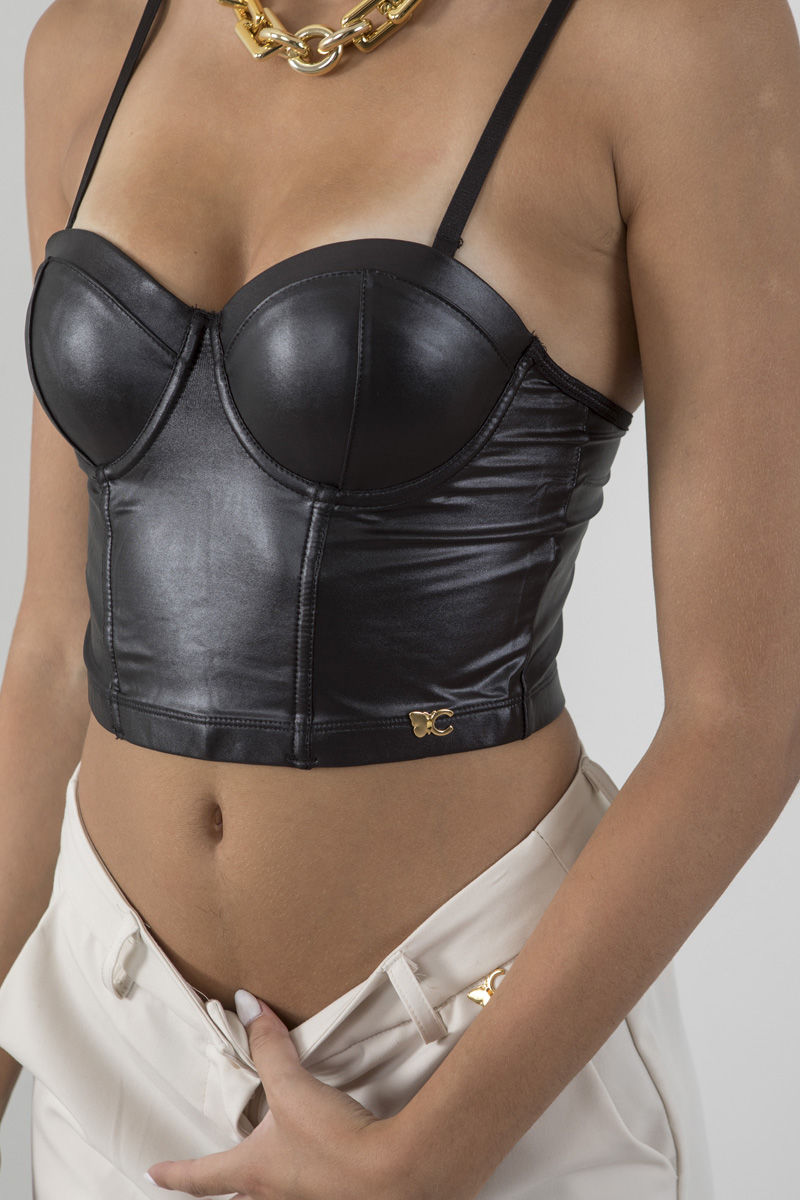 Picture of Leather crop top